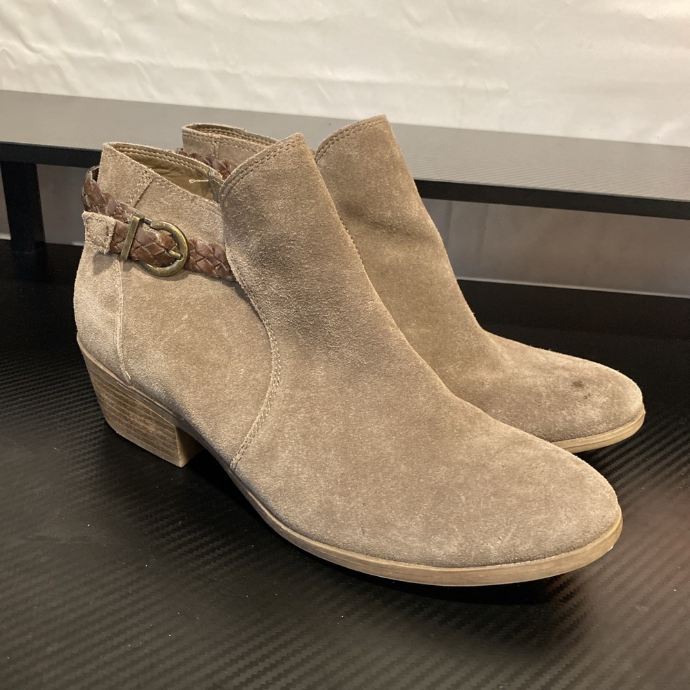 Bjorndal Leather Upper 352629 Wyatt Tan Suede Side‎ Zip Boot Size 9.5